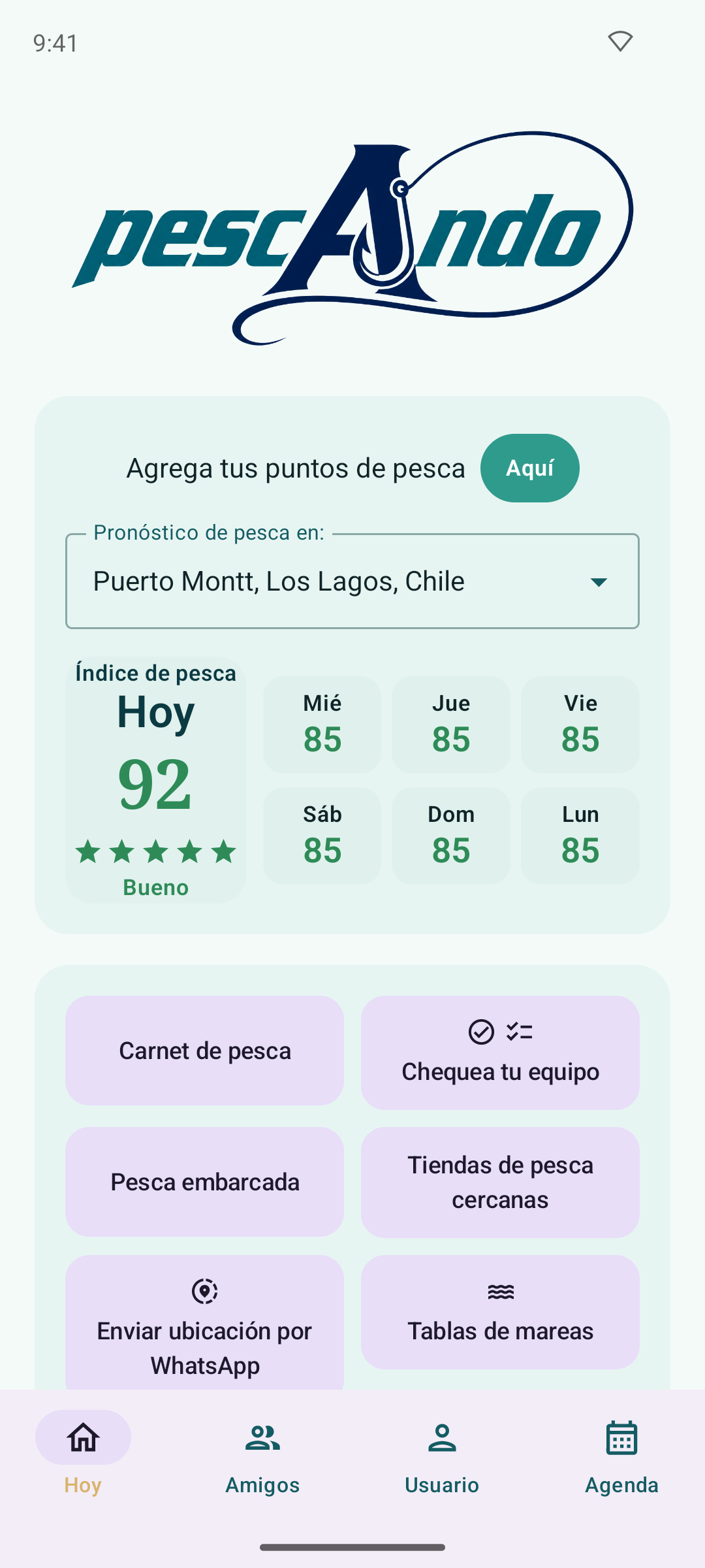 Pronóstico de pesca